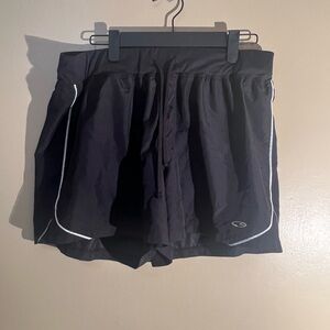 Women’s Champion Black Athletic Shorts with Mesh Brief Size Large